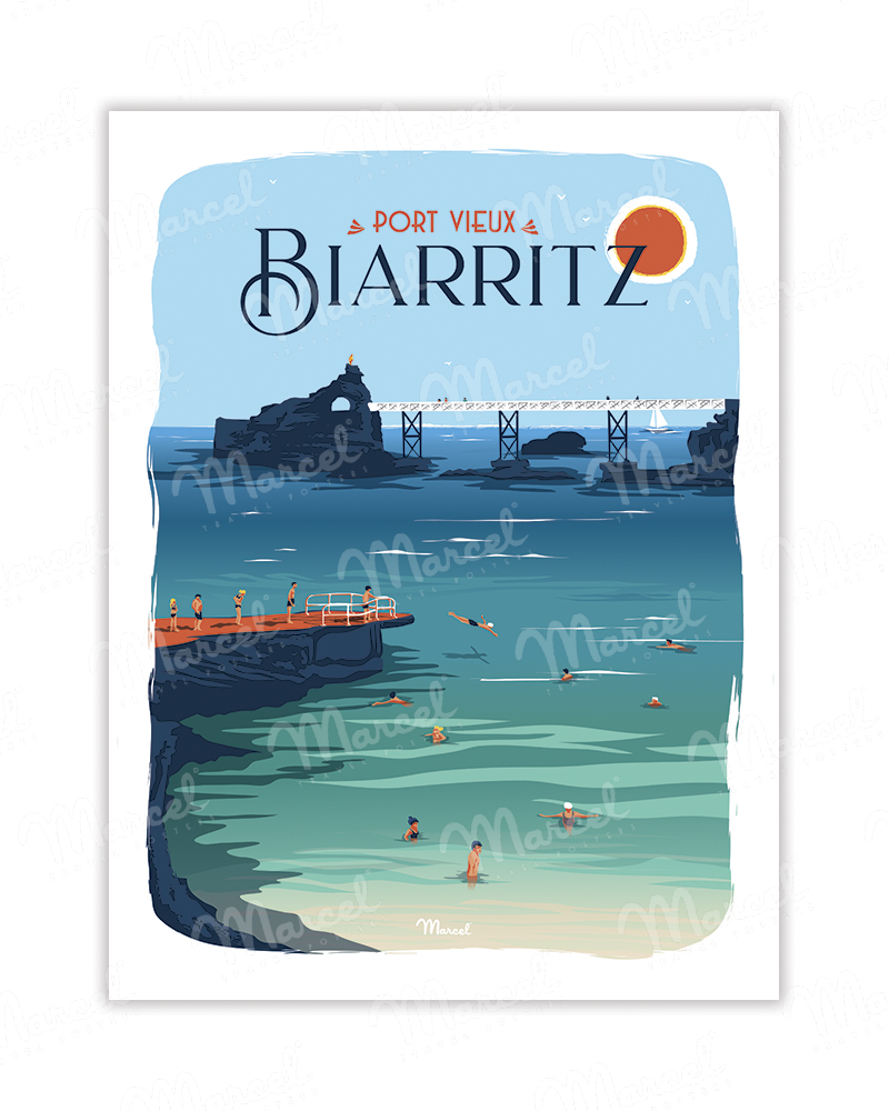 Carte Postale BIARRITZ "Port Vieux" A5
