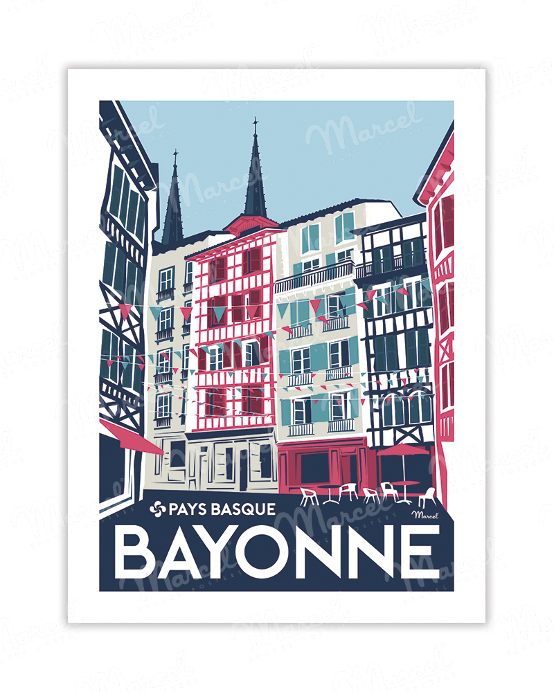Carte Postale BAYONNE "Rue de l'Argenterie" A5
