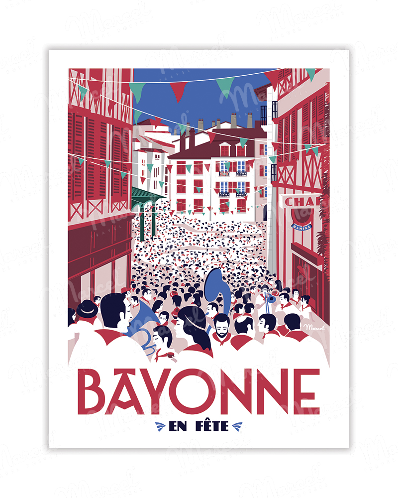 Postcard Marcel BAYONNE en...