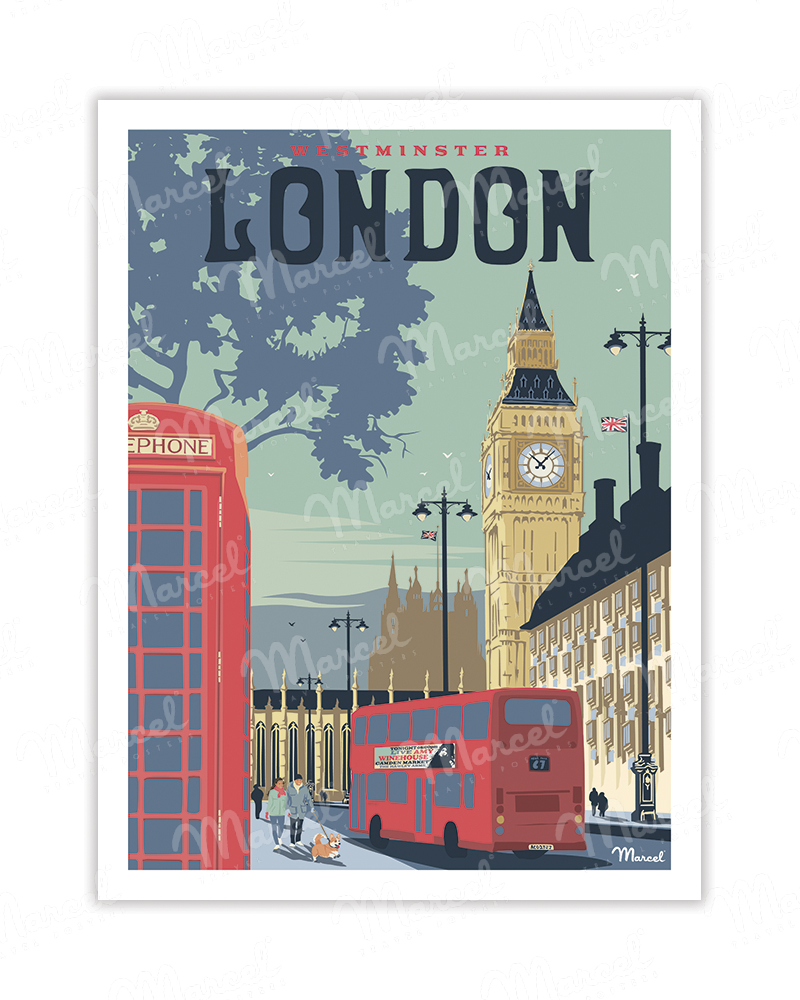 Postcard LONDON A5