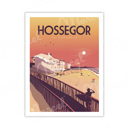 Postcard HOSSEGOR "La Centrale" A5