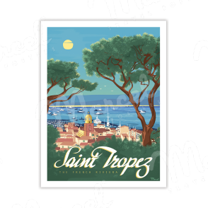 Carte Postale SAINT-TROPEZ "The French Riviera" A5