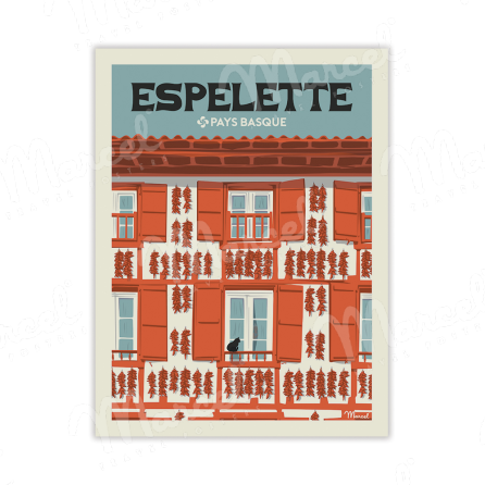 Carte Postale ESPELETTE A5