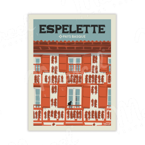 Carte Postale ESPELETTE A5