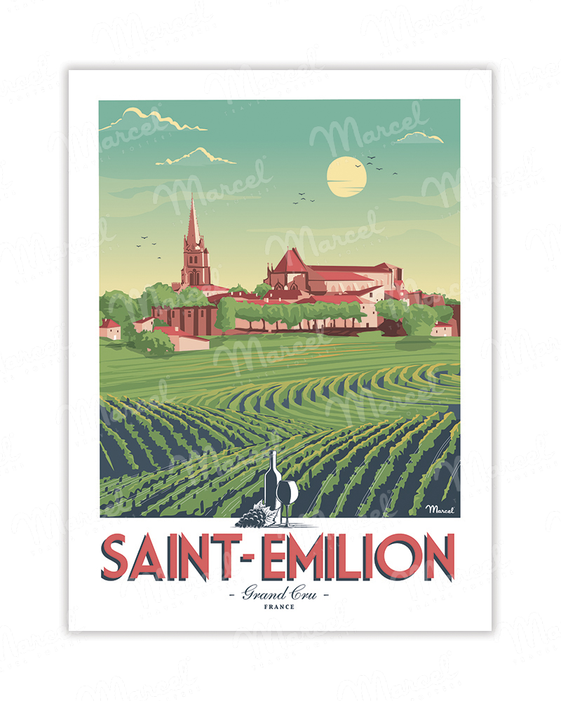 Carte Postale SAINT-EMILION A5