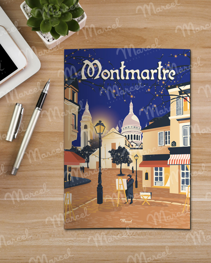 Carnet de Notes MONTMARTRE "Place du Tertre"