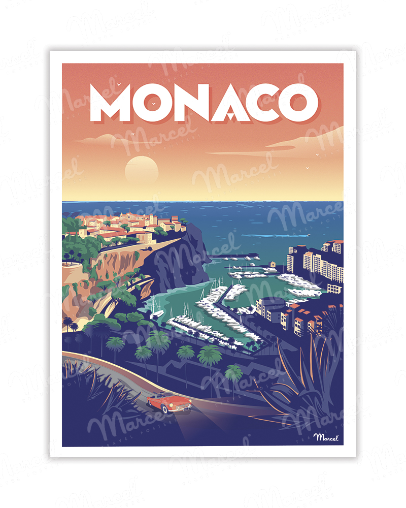 Carte Postale MONACO A5