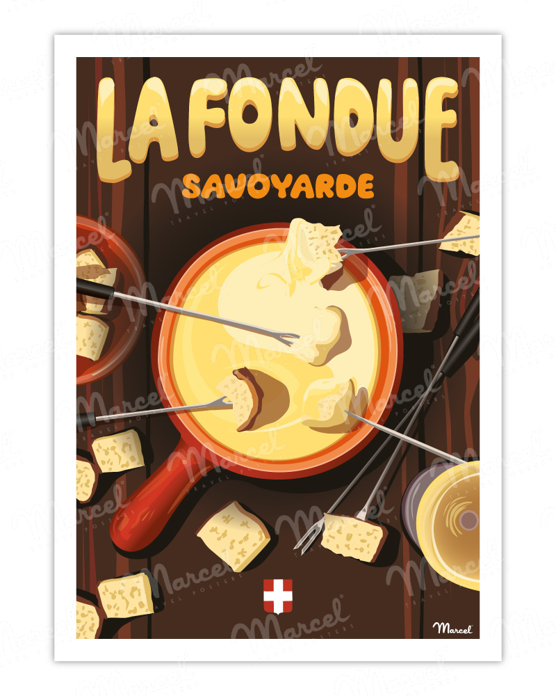 Affiche "La Fondue Savoyarde"