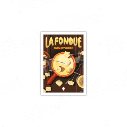 Postcard "La Fondue Savoyarde"