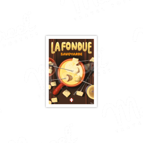 Postcard "La Fondue Savoyarde"