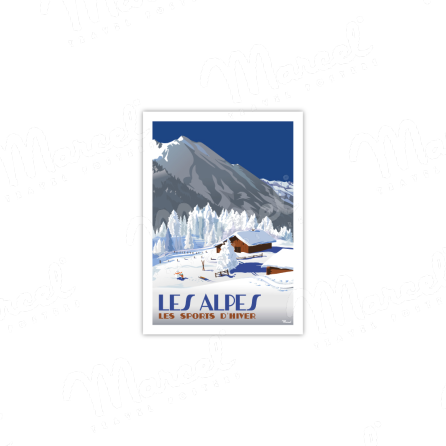 Postcard LES ALPES "Chalets d'Altitude"