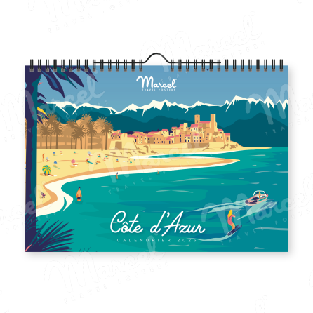 Calendrier 2025 "COTE D'AZUR"