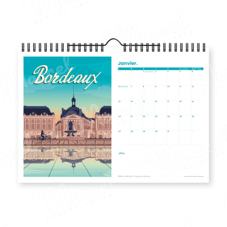 Calendrier 2025 "BORDEAUX et BASSIN D'ARCACHON"