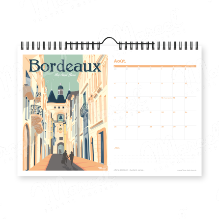 Calendrier 2025 "BORDEAUX et BASSIN D'ARCACHON"