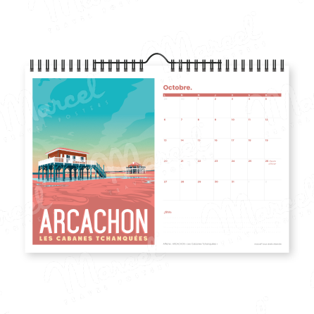 Calendrier 2025 "BORDEAUX et BASSIN D'ARCACHON"