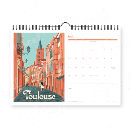 Calendrier 2025 "TOULOUSE et OCCITANIE"