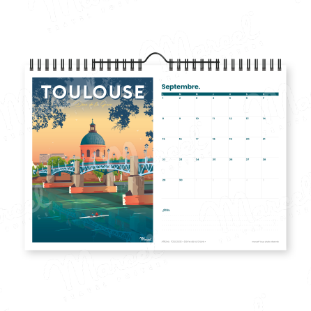 Calendrier 2025 "TOULOUSE et OCCITANIE"