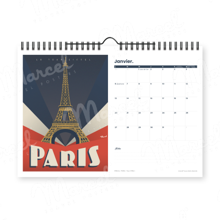 Calendrier 2025 "PARIS"