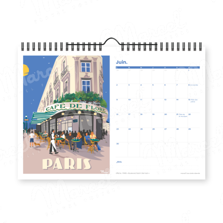 Calendrier 2025 "PARIS"