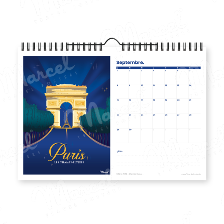 Calendrier 2025 "PARIS"