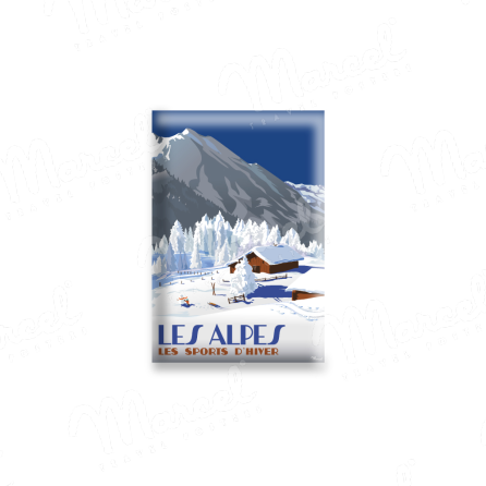 Magnet LES ALPES "Chalets d'Altitude"