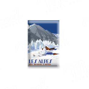 Magnet LES ALPES "Chalets d'Altitude"