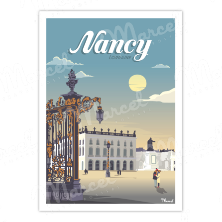 Affiche NANCY "Place Stanislas"