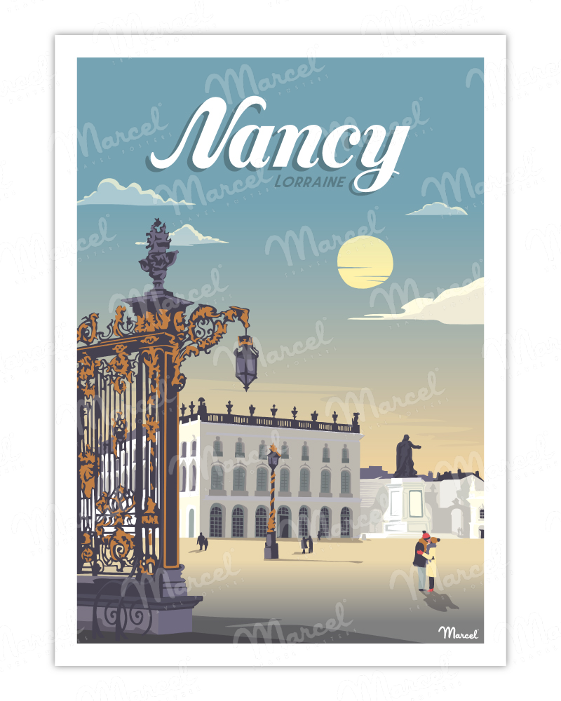 Affiche NANCY "Place Stanislas"