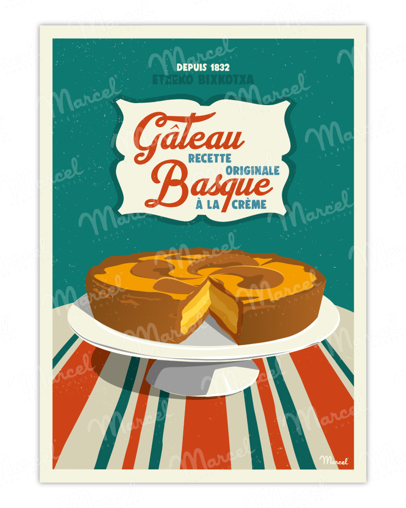 Affiche "Gâteau Basque"