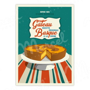 Affiche "Gâteau Basque"