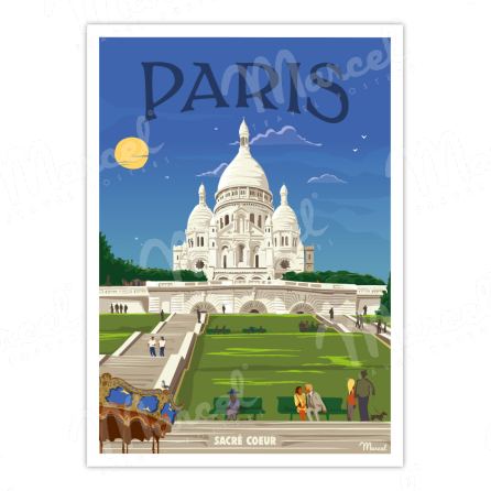 Affiche PARIS "Sacré-Cœur"