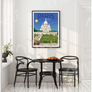 Affiche PARIS "Sacré-Cœur"