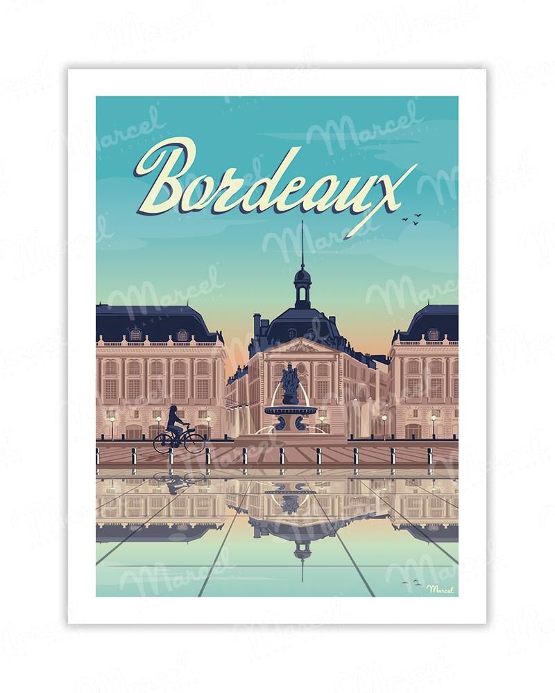 Carte Postale BORDEAUX "Place de la Bourse" A5