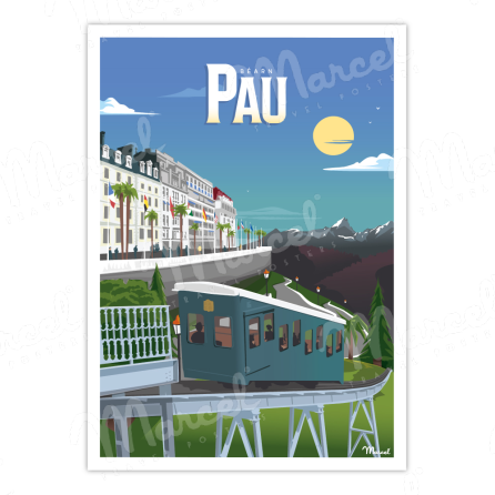 Affiche PAU "le Funiculaire"