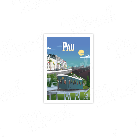 Carte Postale PAU "Le Funiculaire"