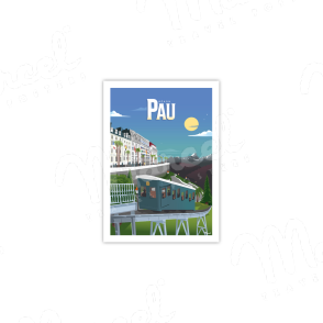 Carte Postale PAU "Le Funiculaire"