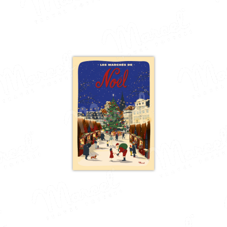 Carte Postale "Les Marchés de Noël"