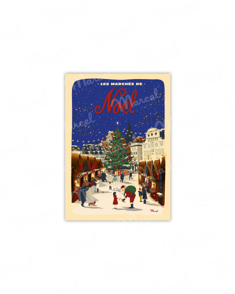 Carte Postale "Les Marchés de Noël"