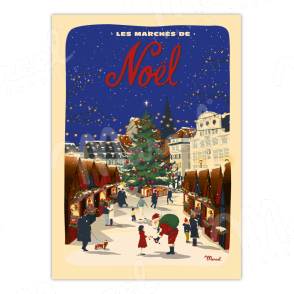 Affiche "Les marchés de Noël"