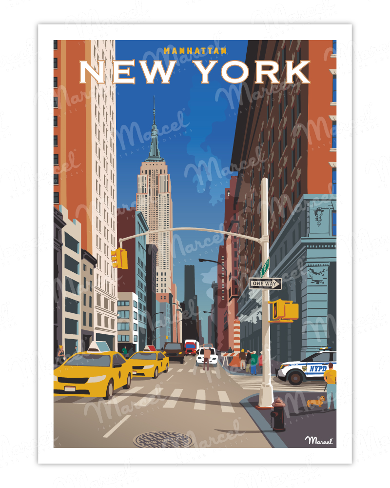 Affiche NEW YORK "Manhattan"