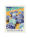 Carte Postale CÔTE D’AZUR "Les Parasols"