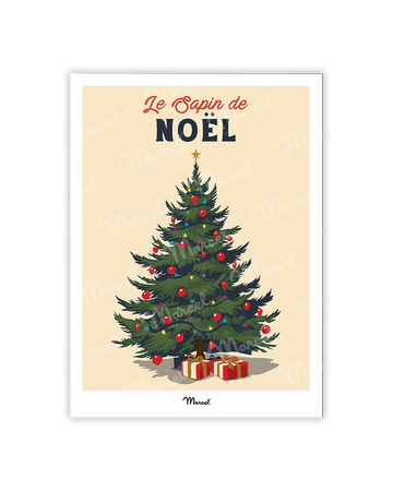 Carte Postale Travel Color "Le sapin de Noël"
