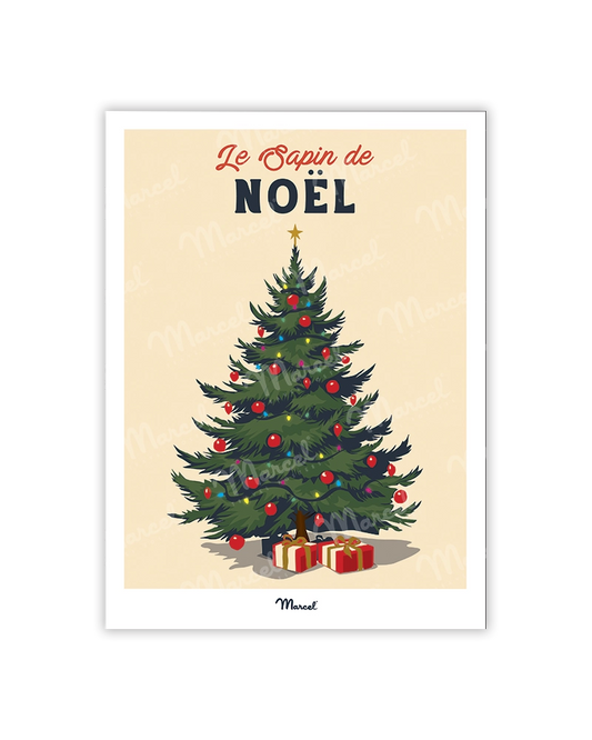 Carte Postale Travel Color "Le sapin de Noël"