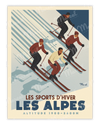 Affiche ALPES "Ski Altitude"