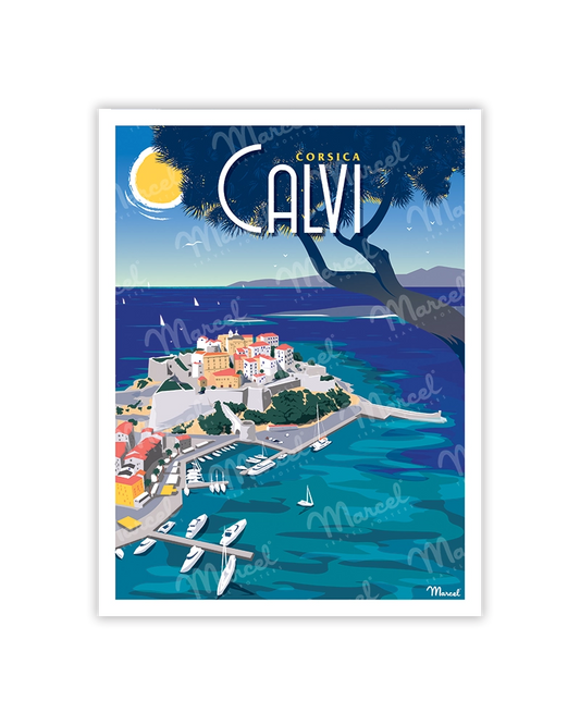 Carte Postale CALVI "Le Port"