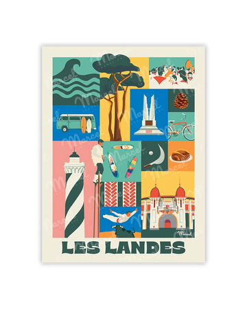 Carte Postale City Color LANDES