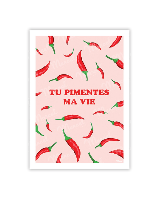 Carte Postale AMOUR "Piments"