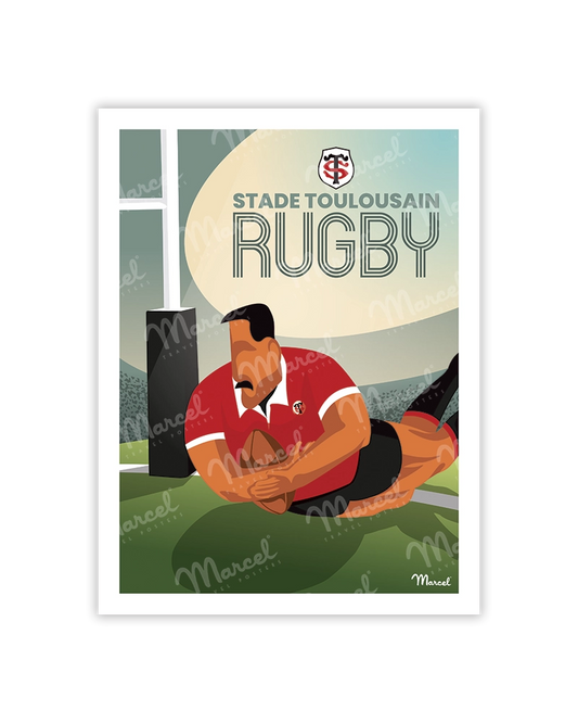 Carte Postale Marcel x Stade Toulousain "L'essai"