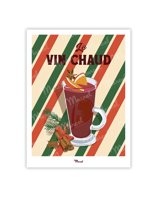Carte Postale Travel Color "Le vin chaud de Noël"