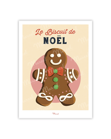 Carte Postale Travel Color "Le biscuit de Noël"
